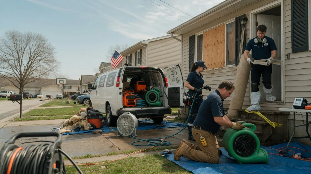 Water Damage Restoration in Brownstown, IL near me